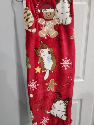 Rare Unique Holiday Christmas Jolly Kitty Cats Gingerbread Man Tree Candy Cane  - Image 1 of 4