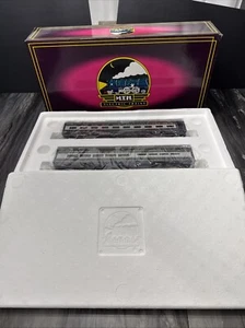 MTH MT-6112 60' Aluminum Sleeper/Diner Set B&O Blue & Yellow Painted 3-Rail LN - Picture 1 of 11