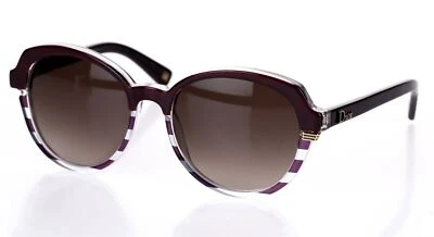 CHRISTIAN DIOR Womens 'Croisette 3' DSYXQ Purple Clear 53mm Sunglasses 132483 - Image 1 of 4