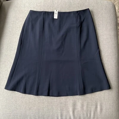 NWT Talbots Women’s Navy Blue Flare Skirt Sz 16 Business Or Casual  With Lining - Image 1 of 4
