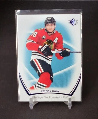 2021-22 UD SP Authentic Blue Parallel Patrick Kane #6 Chicago Blackhawks - Image 1 of 2