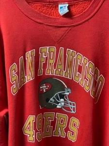 VTG Men's Russell Athletic San Francisco 49ers Longsleeve Sweatshirt Sz XXL DS30 - Picture 1 of 9