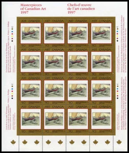 Canada Stamp SHEET#1635 - York boat on Lake Winnipeg (1997) 90¢ - Picture 1 of 1