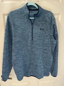 Under Armour Mens Pullover Half Zip Size M Warm Hiking Outdoors Athletic - Picture 1 of 3