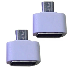 2Pcs Micro USB Male to USB 2.0 Adapter OTG Converter for Android Tablet Phone 12 - Afbeelding 1 van 18