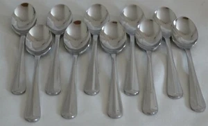 Excel Korea Brookfield Stainless Steel 10 Demitasse Spoons 4 3/8" - Imagen 1 de 3