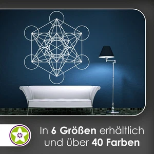 Waf1437 - Kiwistar Metatrons Cube Lignes Sticker Mural En 6Größen