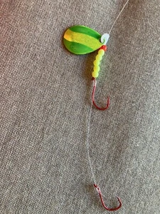 SAVAGE STRIKE SPINNERS - Walleye - Spinner And Worm Harness - 2 Pack - Picture 1 of 2