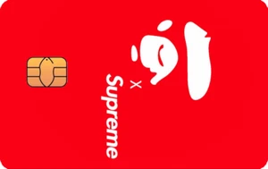 Supreme X Ape Credit Debit Card Sticker MATTE FINISH - Picture 1 of 1
