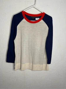 Banana Republic Pullover Damen L Wolle Crew Raglan Langarm Pulli Capsule - Bild 1 von 7
