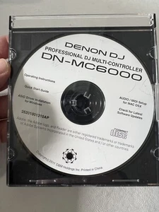 Denon Dj Professional DJ Multi Controller Dn-mc6000 Installation CD 2011 - Picture 1 of 1