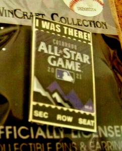 2021 AS All-Star Game pin I Was There Colorado Rockies host at Coors Field - Picture 1 of 6