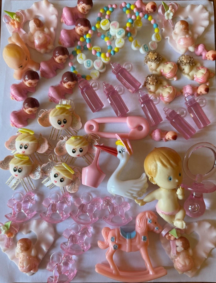 Decoración de fiesta vintage para bebé niña decoración de fiesta revelación de género 46 piezas Foto 1 de 1