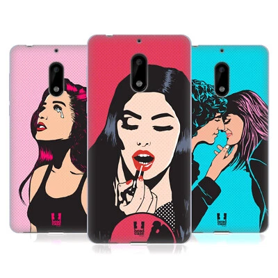 FUNDA DE GEL SUAVE HEAD CASE DESIGNS POP ART MOOD PARA TELÉFONOS NOKIA 1 Foto 1 de 4