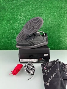 Size 8 - Jordan 1 Retro Low OG SP x Travis Scott Black Phantom - Picture 1 of 10