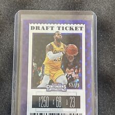 2019 LeBron Panini Contenders Draft Picks Ticket Purple Hyper /75 LeBron James