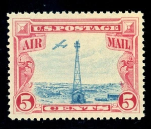 US Stamp #C11 Beacon Rocky Mountain 5c - PSE Cert - VF-XF 85 - MNH - SMQ $30.00 - Picture 1 of 2