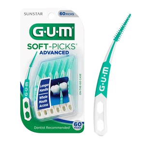 GUM Soft-Picks Advanced, Easy to Use Dental Picks for Teeth Cleaning and Gum Hea - Picture 1 of 12