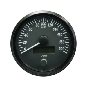VDO SingleViu Geschwindigkeitsmesser 200 KM/H Schwarz 100 mm-4' A2C3832840001 - Picture 1 of 1