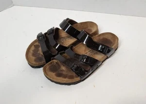 Birkies By Birkenstock 36 35 230 L5 SANDALS womans sz 5 brown leather strappy  - Picture 1 of 15