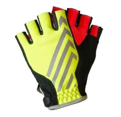 NUEVOS GUANTES DE TRÁFICO XS BLAUER GL111 BOLT SHORTY SIN DEDOS AMARILLOS Y ROJOS XS Foto 1 de 2
