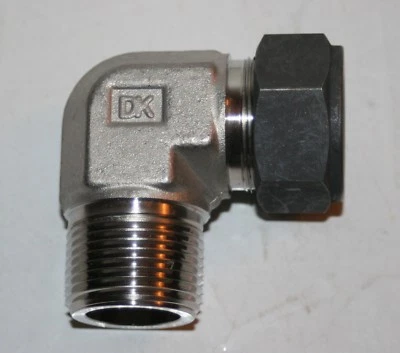 1" OD Tube x 1" MNPT SS Male Elbow DK-Lok DLMZ 16-16N-SD - Image 1 of 4