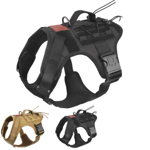 ALBCORP Tactical Dog Vest Harness – Military K9 Dog Training Vest – Working Dog - Picture 1 of 33