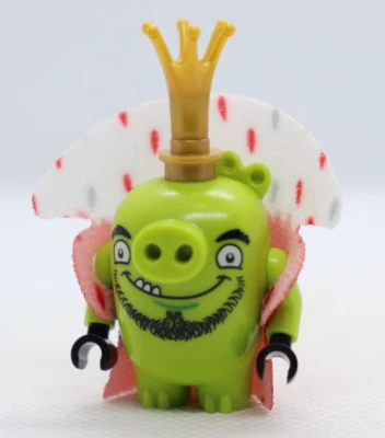 King Pig Angry Birds Cape Crown 75826 LEGO® Minifigure Mini Figure - Image 1 of 4