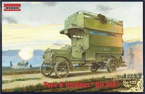 Ómnibus Roden 1/72 (20 mm) Tipo B "Ole Bill" Transporte Primera Guerra Mundial - Imagen 1 de 1