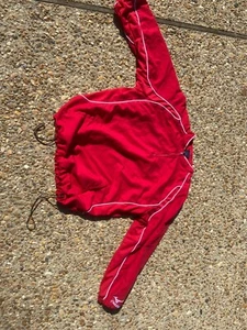 Baseball Windbreaker Jacket Youth XL Lined red 1/4 Zip Kids Boys warmup pitching - Picture 1 of 3