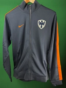 Club Monterrey Rayados 100% Nike Authentic Jacket navy/orange 2012-2013 - Picture 1 of 8
