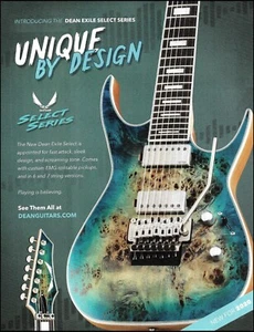 2020 Dean Exile Select Series 7-string guitar advertisement 8 x 11 ad print - Picture 1 of 3