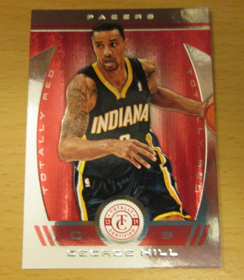 2013-14 PANINI TOTALLY CERTIFIED RED #65/99 GEORGE HILL INDIANA PACERS - Image 1 of 1