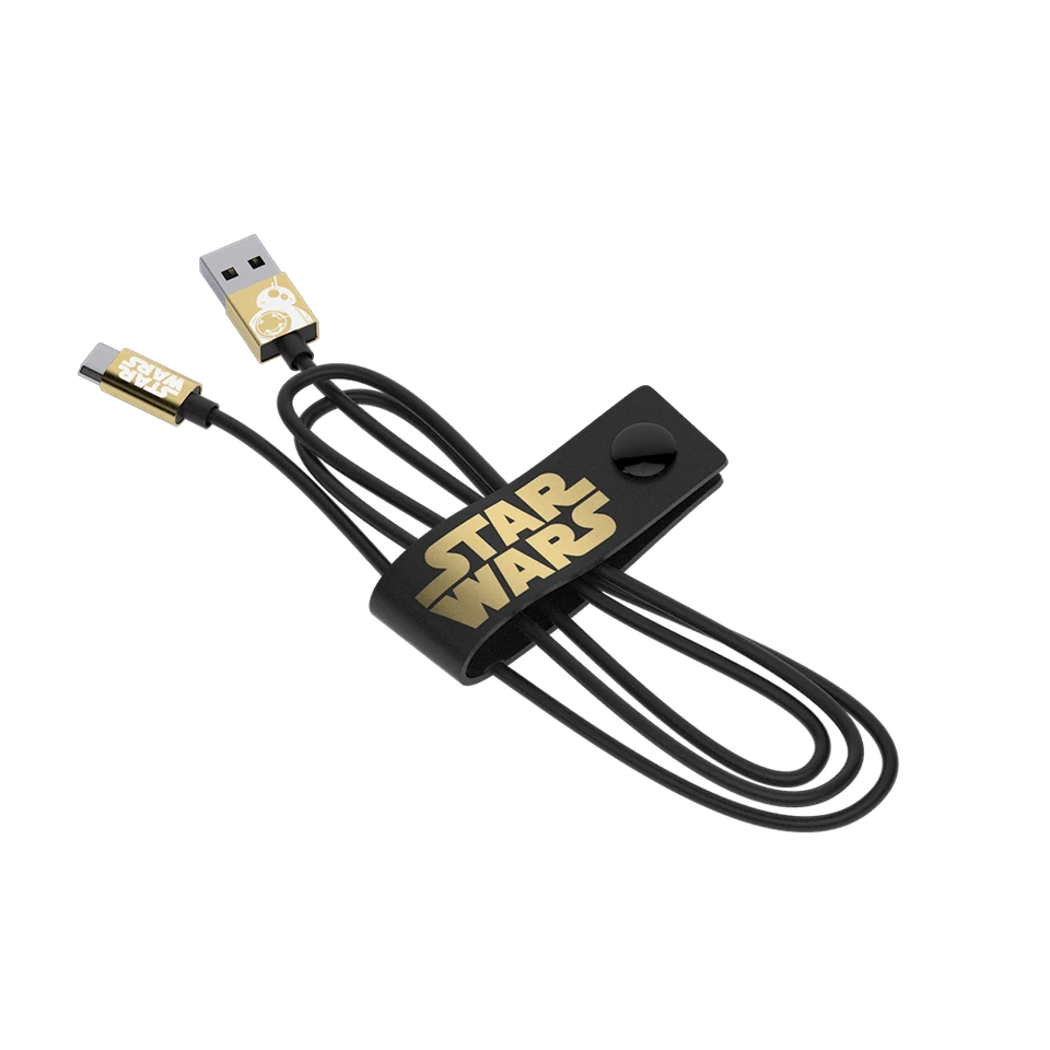 Star Wars TLJ BB-8 Gold Micro USB Cable 120cm - Limited Edition - Image 1 of 1