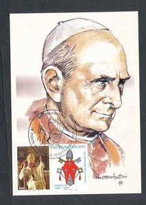 D456387 Vatican City Maximum Card Pope Paul VI - Picture 1 of 1