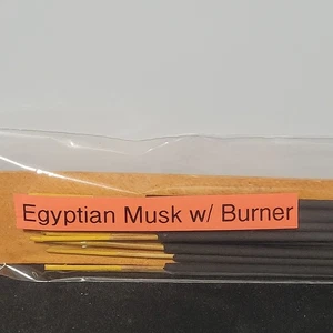 24 Count 7" Handdipped Egyptian Musk Incense Sticks With A Wood Burner - Picture 1 of 3