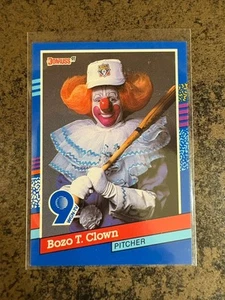BOZO T CLOWN 1991 DONRUSS WGN-TV #793 HOLDING BAT SSP - Picture 1 of 2