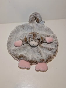 Nat & Jules Demdaco Plush Lovey Baby Macey Monkey Pink Very Soft Round - Picture 1 of 6