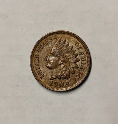 1902 Indian Head Cent - High Grade Uncirculated, Lustrous Golden Brown Color - Image 1 of 4