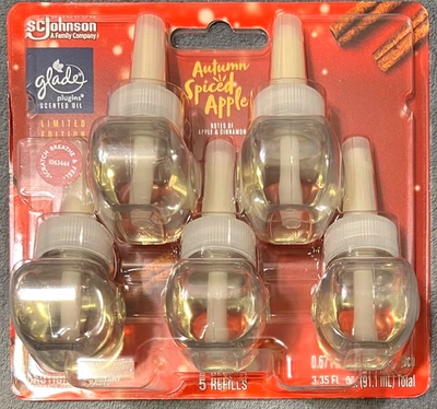 5 Count Glade Scented Oil Refills - Autumn Spiced Apple - Limited Edition - Image 1 of 2