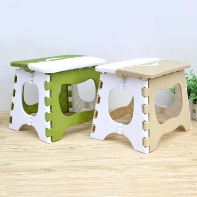 Thickened Bathroom Chair Plastic Step Stool New Folding Small Stool  Outdoor - Bild 1 von 4