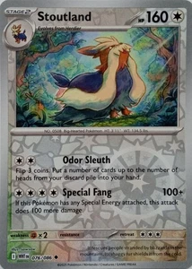 076/086 STOUTLAND REVERSE HOLO WHITE FLARE POKEMON KARTE - Bild 1 von 1