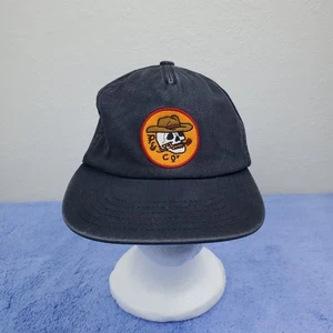 P&CO Old School Tattoo Themed Smokin’ Cowboy Skull Dad Hat Charcoal Adjustable  - Picture 1 of 17