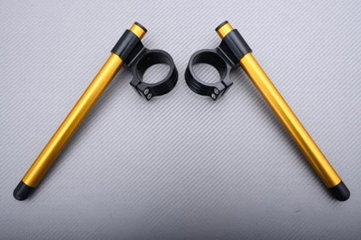 Bracelets Demi-Guidons Réhaussés Noir-Or 43mm YAMAHA FZR 1000 1989-1990 - Imagem 1 de 4