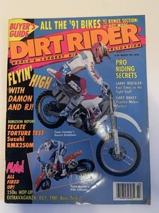 MARCH 1991 - DIRT RIDER MOTOCROSS minibike magazine - Picture 1 of 3