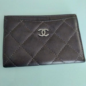 CHANEL Timeless Classic Card Case AP0213 Classic Card Case Black Wallet Used - Picture 1 of 12