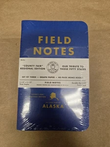 Field Notes Brand Country Fair Alaska Sealed 3-Pack RARE notebooks OLDSCHOOL - Picture 1 of 3