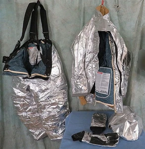 GLOBE GXTREME ALUMINIZED FEUERWEHRANZUG JACKE 42X32*HOSE 38X32*HANDSCHUHE*MÜTZE - Bild 1 von 17