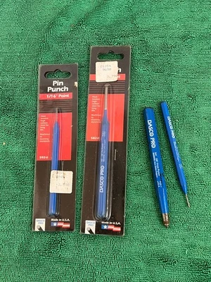 Lote de punzones Dasco Pro, 1/16, 1/8 y punzón Foto 1 de 4