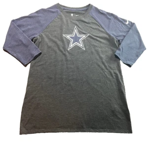 Women's Dallas Cowboys Long Sleeve NFL Football Nike Dri Fit T Shirt Athletic L - Picture 1 of 6